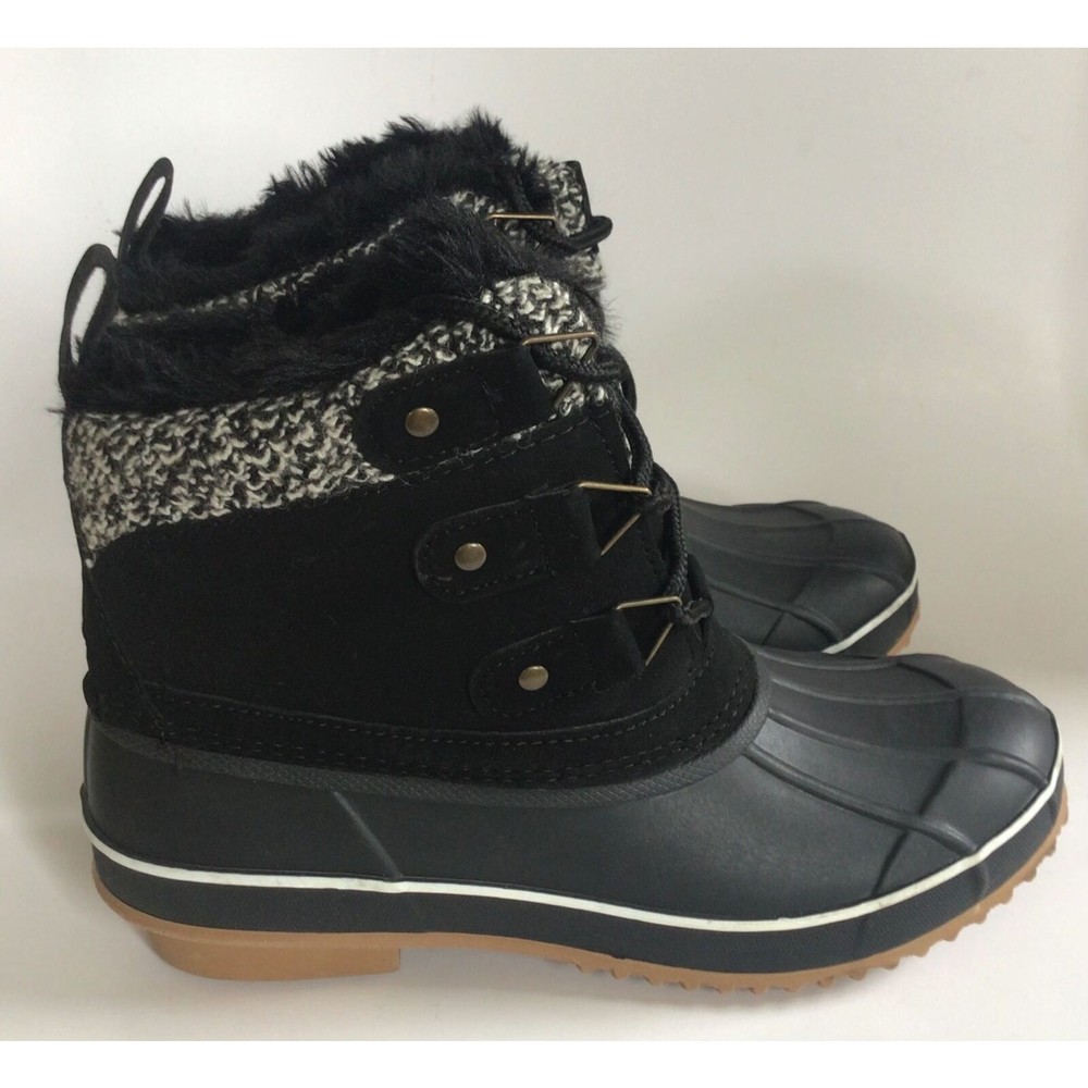 NEW KHOMBU Women's Keri Faux Fur-Lined Duck Boots (Size 7) - Picture 3 of 11